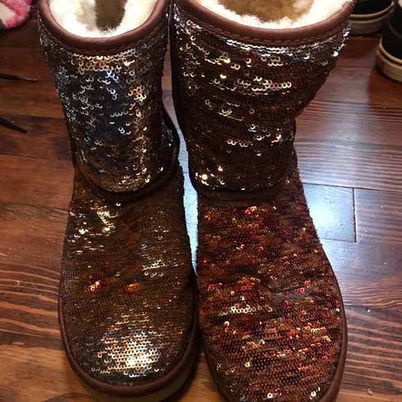 Authentic sequin uggs - Picture 5 of 6